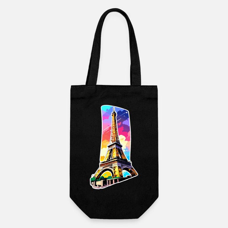 Eiffel tower #6 - Gift Bag for Bottles - black