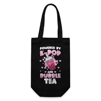Boba Tea Trend Delicious Straw - Gift Bag for Bottles - black - Front
