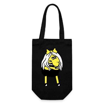 Black Sheep Girl Woman Goth Emo Girl Pretty - Gift Bag for Bottles - black - Front