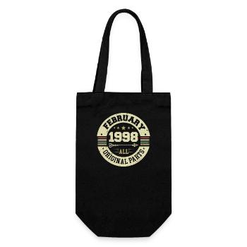 Février 1998 Vintage Cadeau d’anniversaire 1998 - Sac à bouteille - noir - Devant