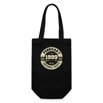 Février 1999 Vintage Cadeau d’anniversaire 1999 - Sac à bouteille - noir - Devant