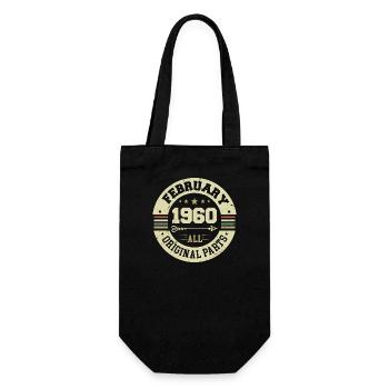 Février 1960 Vintage Cadeau d’anniversaire Années 1960 - Sac à bouteille - noir - Devant