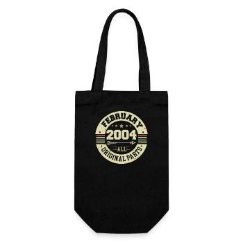 Février 2004 Vintage Cadeau d’anniversaire 2004 - Sac à bouteille - noir - Devant