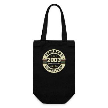 Février 2003 Vintage Cadeau d’anniversaire 2003 - Sac à bouteille - noir - Devant