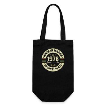 Legendary since March 1978 - Gift Bag for Bottles - black - Front