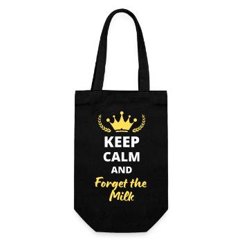 Keep Calm and Forget the Milk - Sac à bouteille - noir - Devant