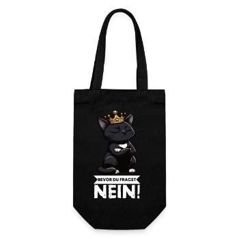 Avant que tu ne demandes Pas de chats Chats Amateur des chats - Sac à bouteille - noir - Devant
