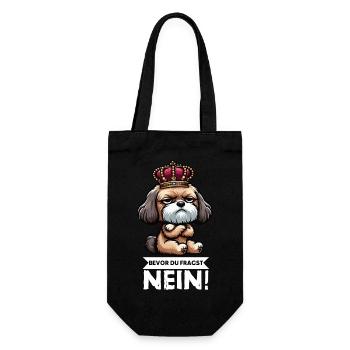 Bevor Du Fragst Nein Bolonka Bolonka Zwetna  - Geschenkbeutel für Flaschen - Schwarz - Vorne