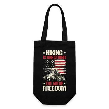 Hiking Mountain Trail Backpacking Outdoors Poaching - Gift Bag for Bottles - black - Front
