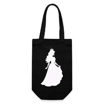 Silhouette de la princesse royale - Sac à bouteille - noir - Devant