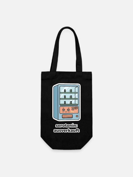 serotonin: ausverkauft – Automat Meme - Geschenkbeutel für Flaschen - Schwarz