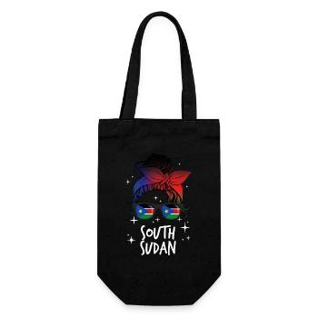 South Sudan - Gift Bag for Bottles - black - Front