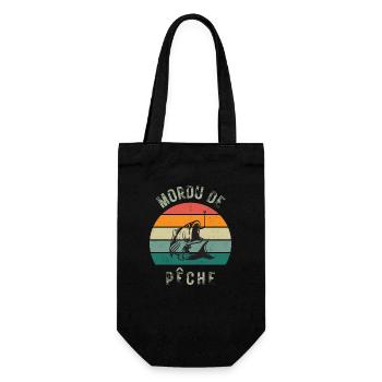 Mordu de Pêche - Sac à bouteille - noir - Devant
