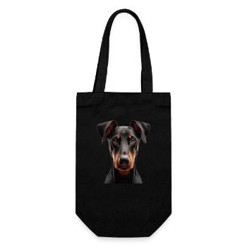 Doberman - Sac à bouteille - noir - Devant