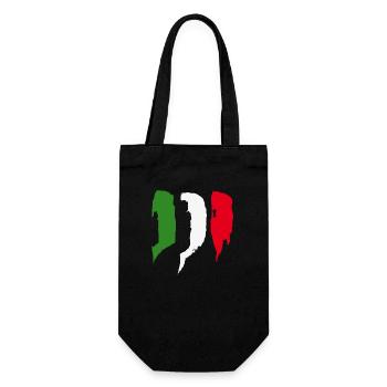 Italy Flag - Brush Strokes - Gift Bag for Bottles - black - Front