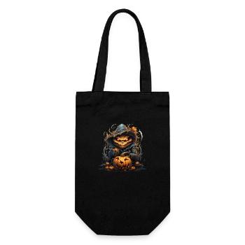 Pumpkin - Geschenkbeutel für Flaschen - Schwarz - Vorne