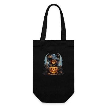 Pumpkin - Gift Bag for Bottles - black - Front