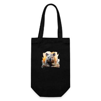 Wombat - Geschenkbeutel für Flaschen - Schwarz - Vorne