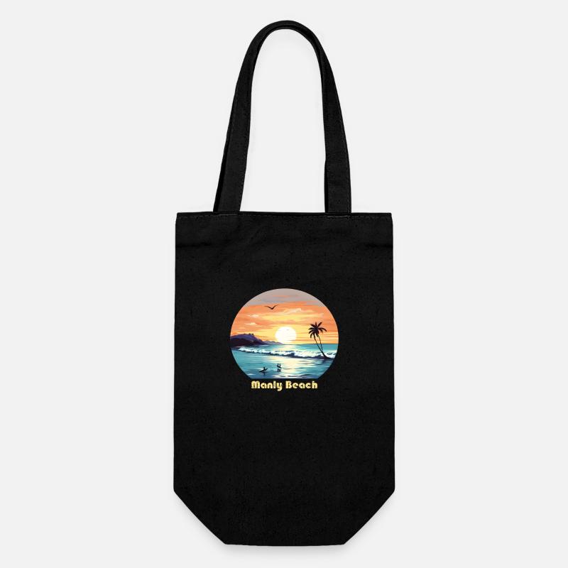 Plage de Manly - Sac à bouteille - noir