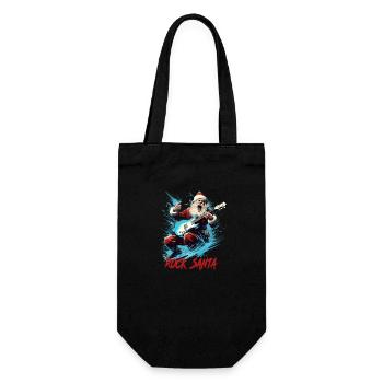 ROCK SANTA - Geschenkbeutel für Flaschen - Schwarz - Vorne