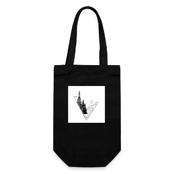Nature - Gift Bag for Bottles - black - Front