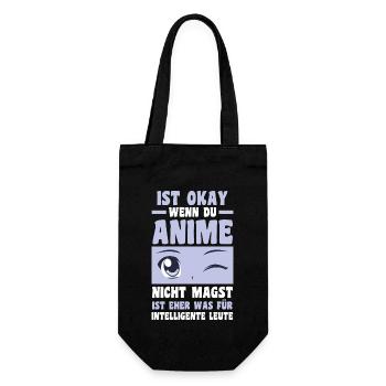 Anime - Geschenkbeutel für Flaschen - Schwarz - Vorne