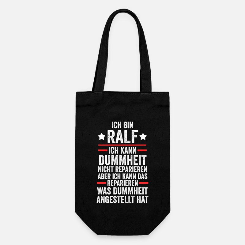 Ralf - Geschenkbeutel für Flaschen - Schwarz