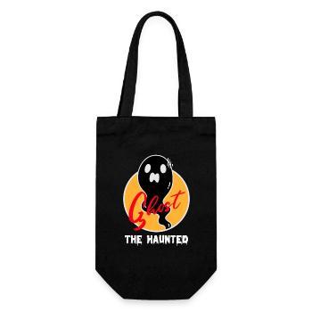 The Ghost Haunted Cool Cartoon - Geschenkbeutel für Flaschen - Schwarz - Vorne