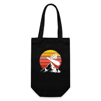Snowboarder Sports d’hiver Neige - Sac à bouteille - noir - Devant
