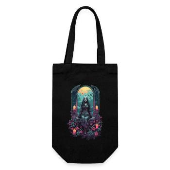 Occult Gothic Witch Magical Gloomy Halloween - Gift Bag for Bottles - black - Front