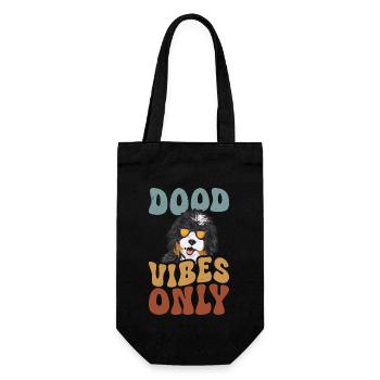 Bernedoodle Dog - Gift Bag for Bottles - black - Front