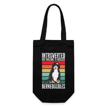 Chien Bernedoodle - Sac à bouteille - noir - Devant