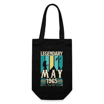 cadeau Anniversaire Mai 1965, Vintage mai 1965. - Sac à bouteille - noir - Devant