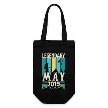 cadeau Anniversaire Mai 2019, Vintage mai 2019. - Sac à bouteille - noir - Devant