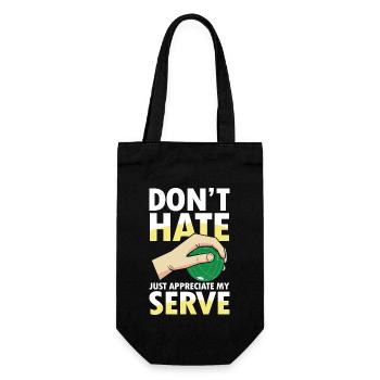 Just Appreciate My Serve - Geschenkbeutel für Flaschen - Schwarz - Vorne