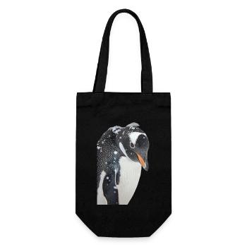 Penguin - Gift Bag for Bottles - black - Front