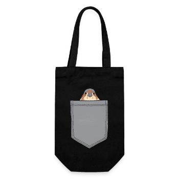 Finch Bird - Geschenkbeutel für Flaschen - Schwarz - Vorne