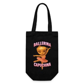 Ballerina Capuchina - Geschenkbeutel für Flaschen - Schwarz - Vorne