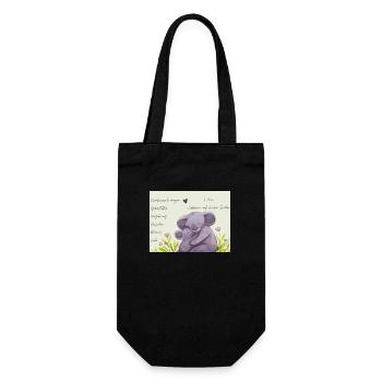 Muttertag - Geschenkbeutel für Flaschen - Schwarz - Vorne
