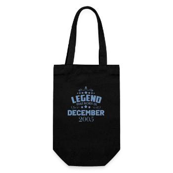 18th Birthday Legend December 2005 - Gift Bag for Bottles - black - Front