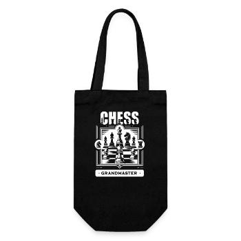 Chess Grandmaster Tactical Board - Gift Bag for Bottles - black - Front