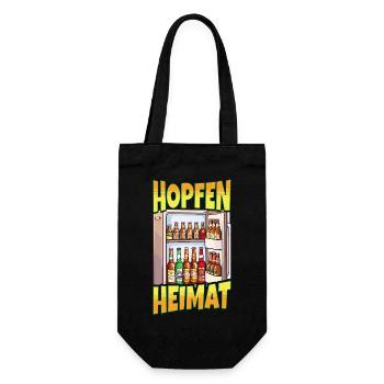 Beer Fridge Beer Bottles Men Drinking Funny - Gift Bag for Bottles - black - Front