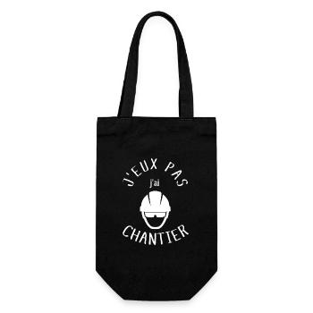 J Peux Pas j ai Chantier - Sac à bouteille - noir - Devant