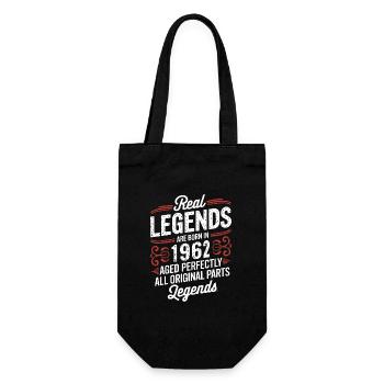 62nd Anniversary September 1962 - Gift Bag for Bottles - black - Front