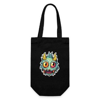 Moines d’Halloween - Sac à bouteille - noir - Devant