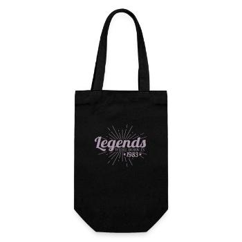 Des légendes sont nées en 1983 - Sac à bouteille - noir - Devant