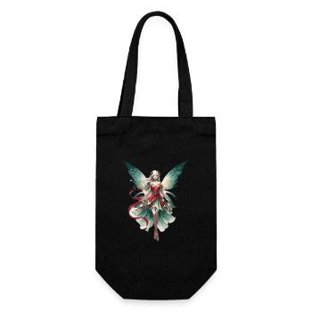 Christmas - Fairy - Gift Bag for Bottles - black - Front