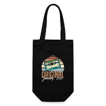 The Legends were born in January 1996 - Gift Bag for Bottles - black - Front