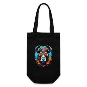 Taureau de fête - Sac à bouteille - noir - Devant