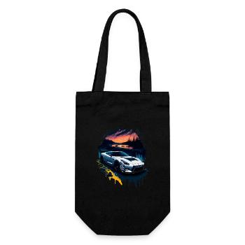 Voiture de sport - Sac à bouteille - noir - Devant